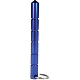 18) Units Silver Kubotan Key-Chain Aircraft-Grade Aluminum Blue Self Defense - Tophatter Daily Deals