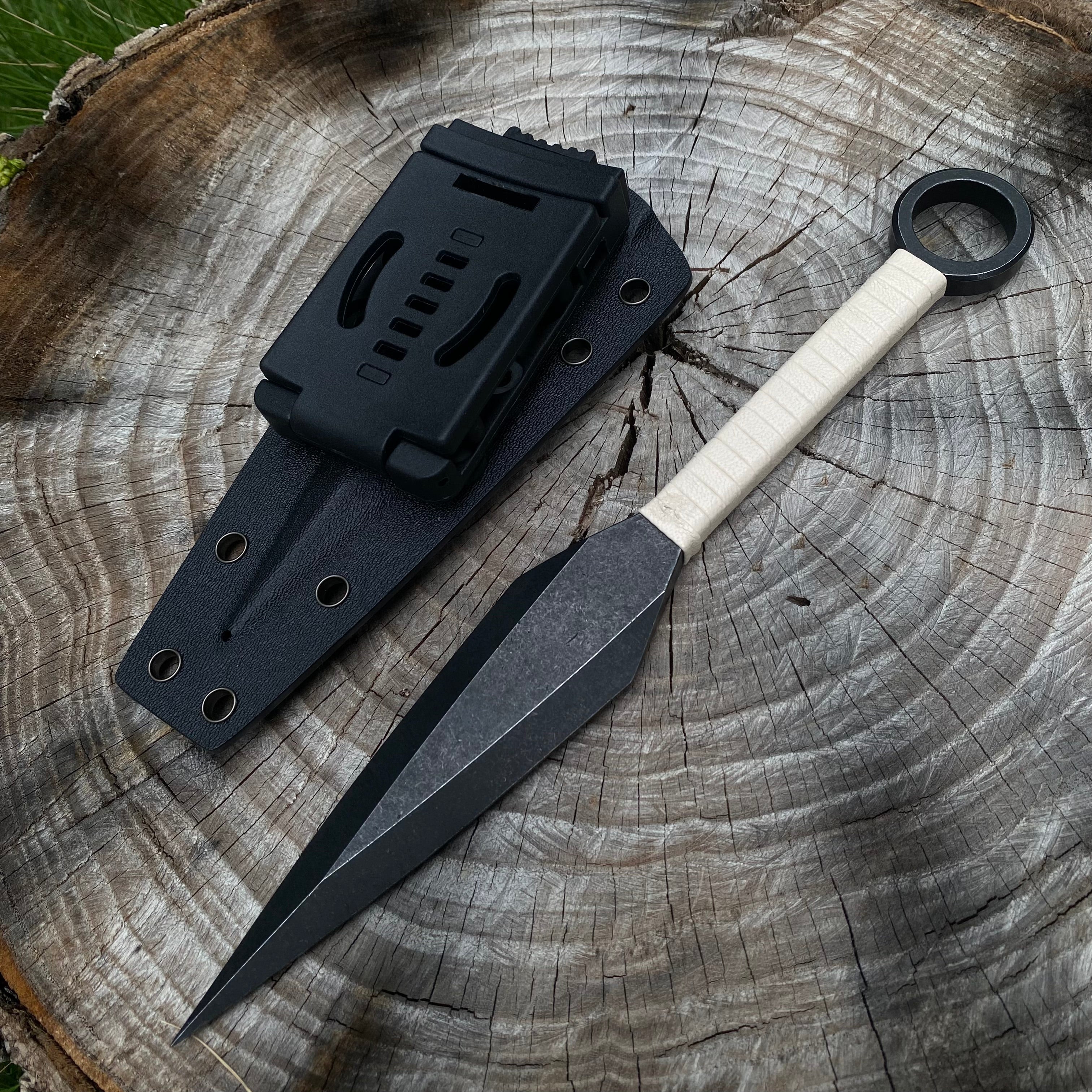 Hand Forged TF2 Conniver's kunai Blunt Blade Replica Kunai & Tactical Sheath - Tophatter Daily Deals