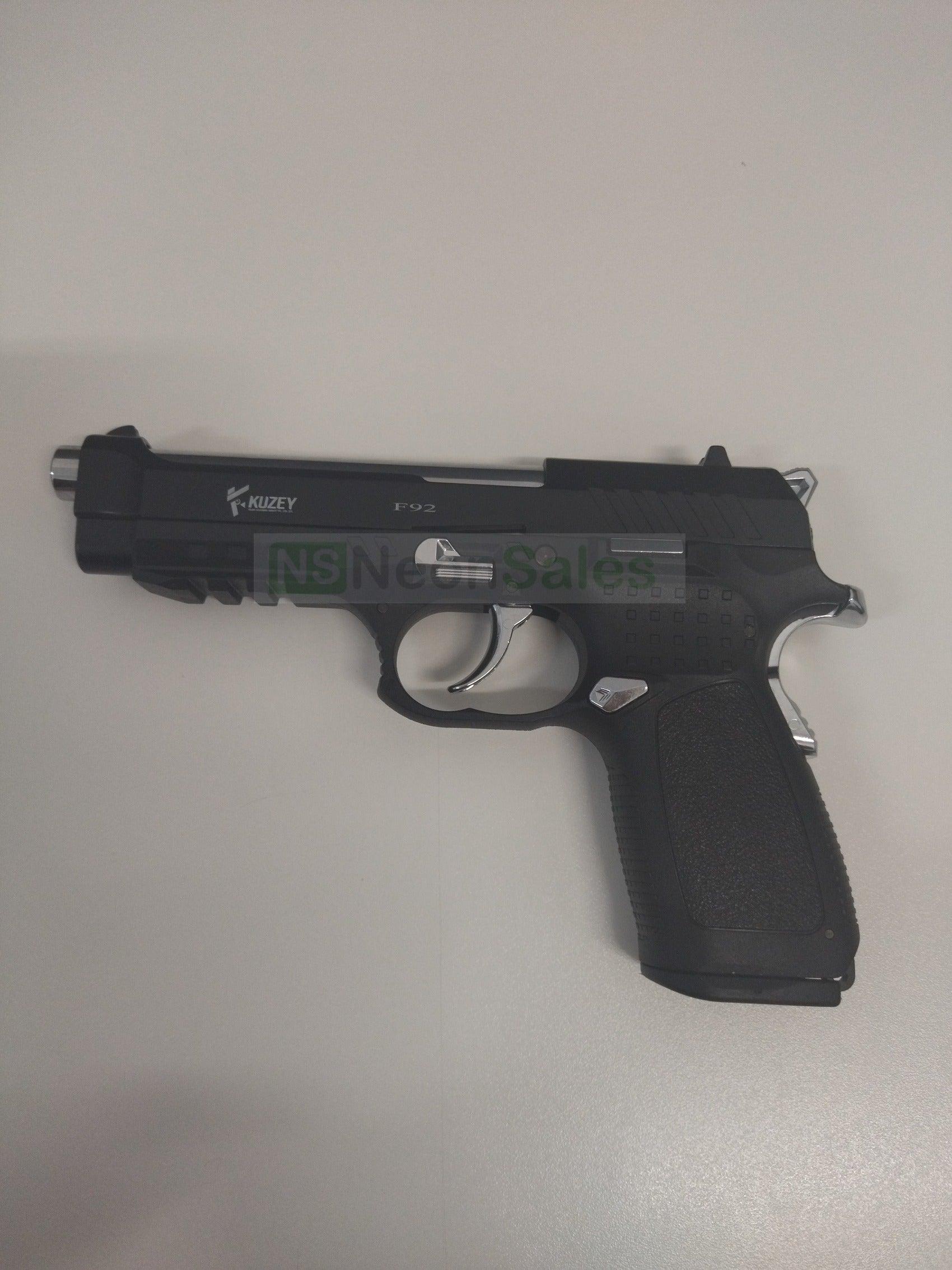 KUZEY F92 BLANK GUN - BLACK - Tophatter's Army Deals BLANK GUNS - Tophatter Daily Deals