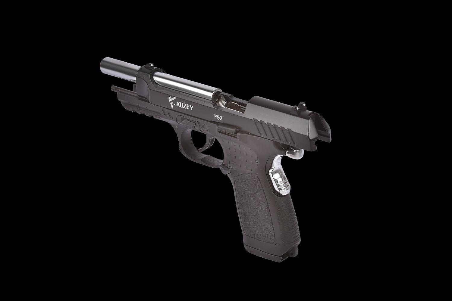 KUZEY F92 BLANK GUN - BLACK - Tophatter's Army Deals BLANK GUNS - Tophatter Daily Deals