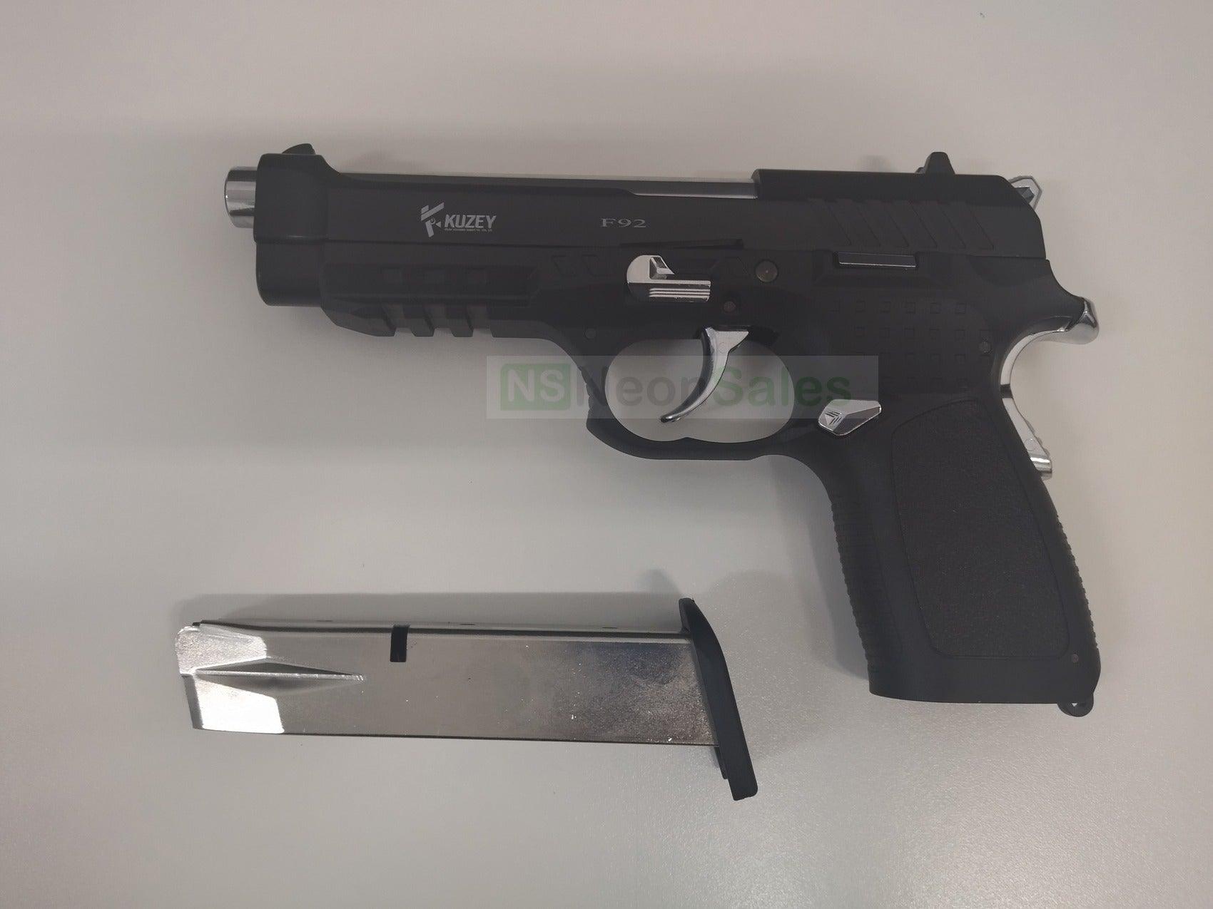 KUZEY F92 BLANK GUN - BLACK - Tophatter's Army Deals BLANK GUNS - Tophatter Daily Deals