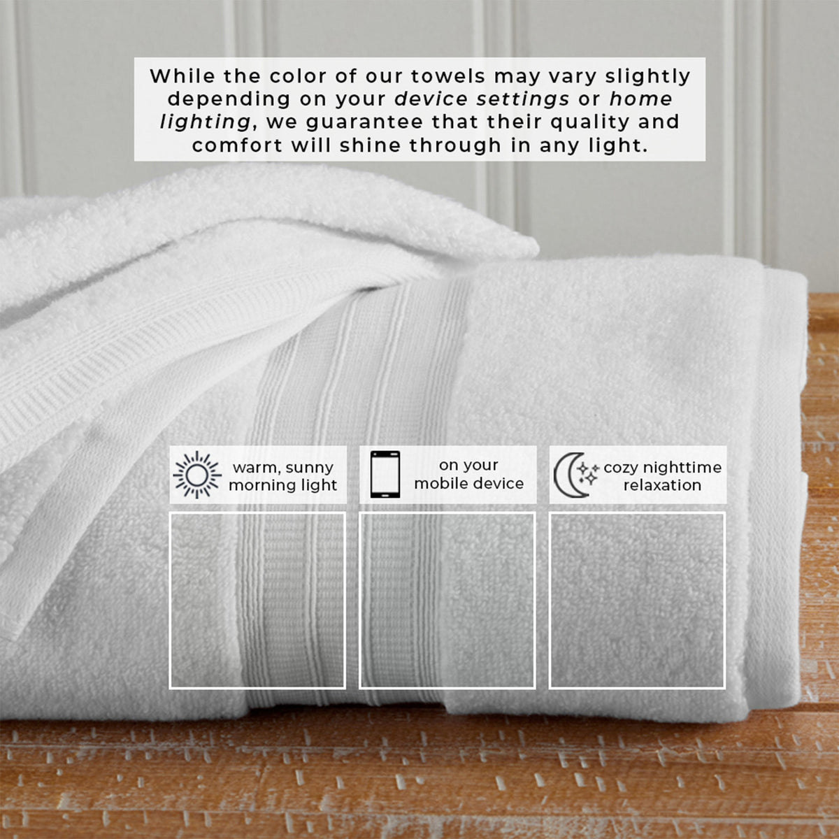 100% Cotton Premium Bath Towel Set - Chiara Collection Bath - Tophatter Daily Deals