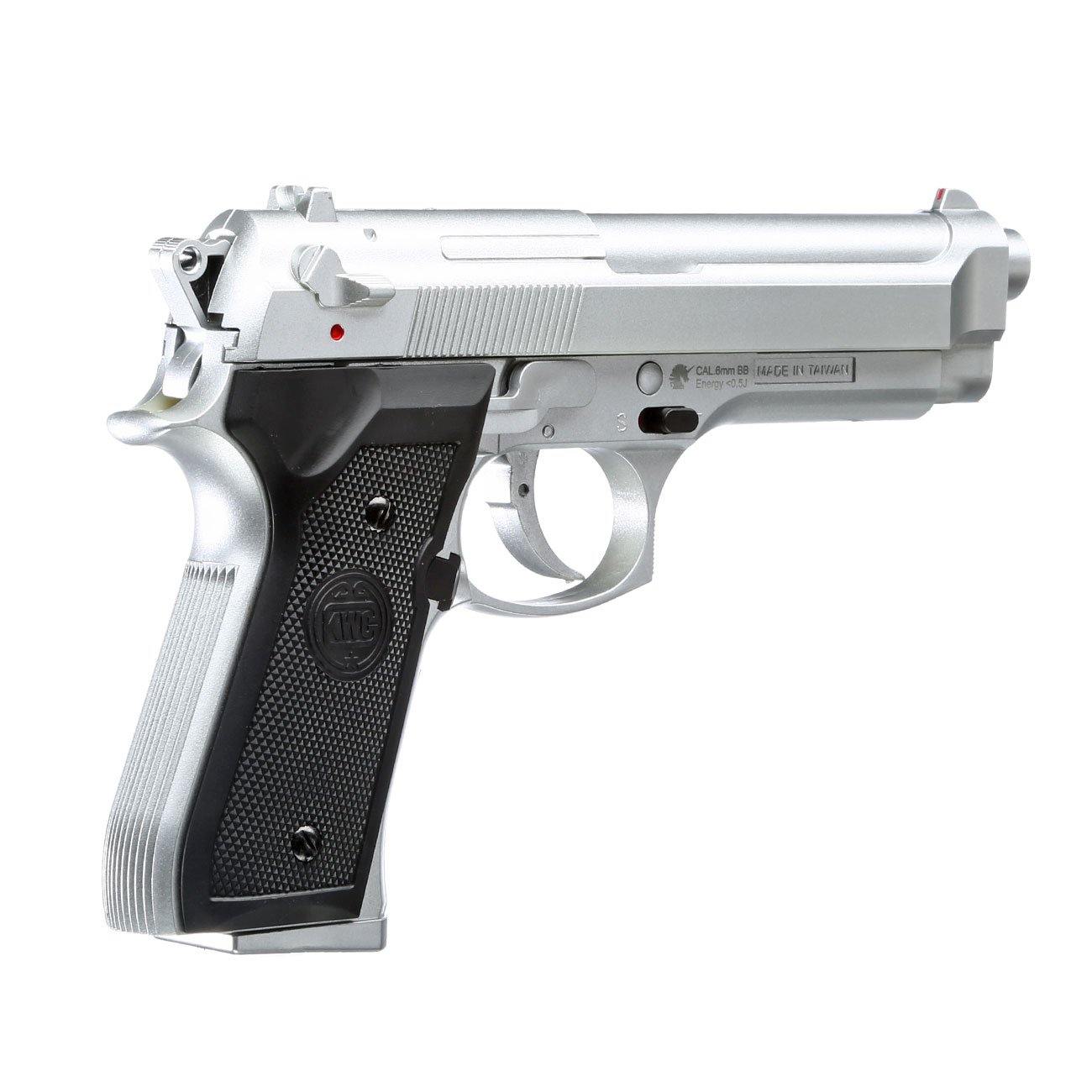 KWC 6MM BERRETA M92 AIRSOFT PISTOL - SILVER - Tophatter's Army Deals AIRSOFT - Tophatter Daily Deals