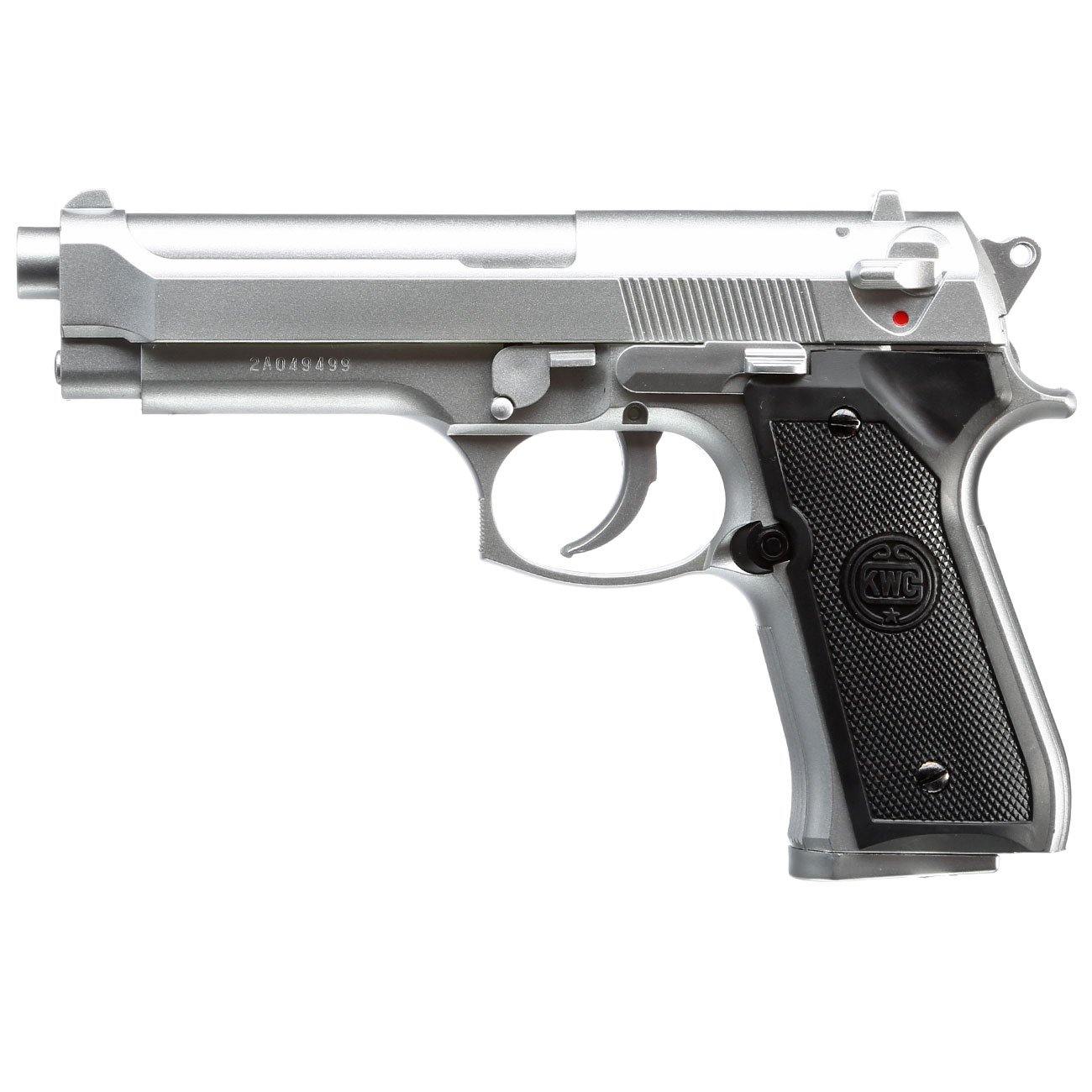 KWC 6MM BERRETA M92 AIRSOFT PISTOL - SILVER - Tophatter's Army Deals AIRSOFT - Tophatter Daily Deals