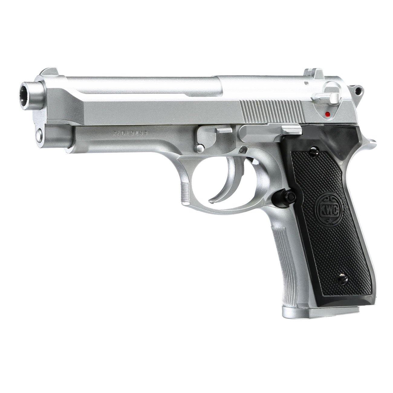 KWC 6MM BERRETA M92 AIRSOFT PISTOL - SILVER - Tophatter's Army Deals AIRSOFT - Tophatter Daily Deals