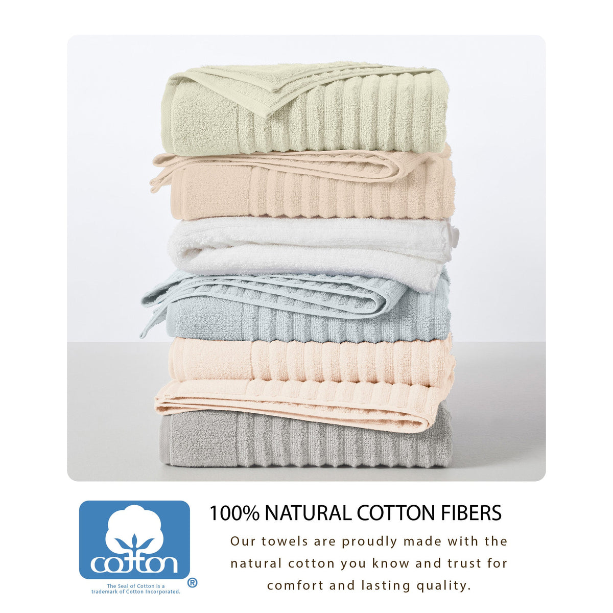 Luxury Combed Cotton Bath Towel Set - Karina Collection Bath - Tophatter Daily Deals