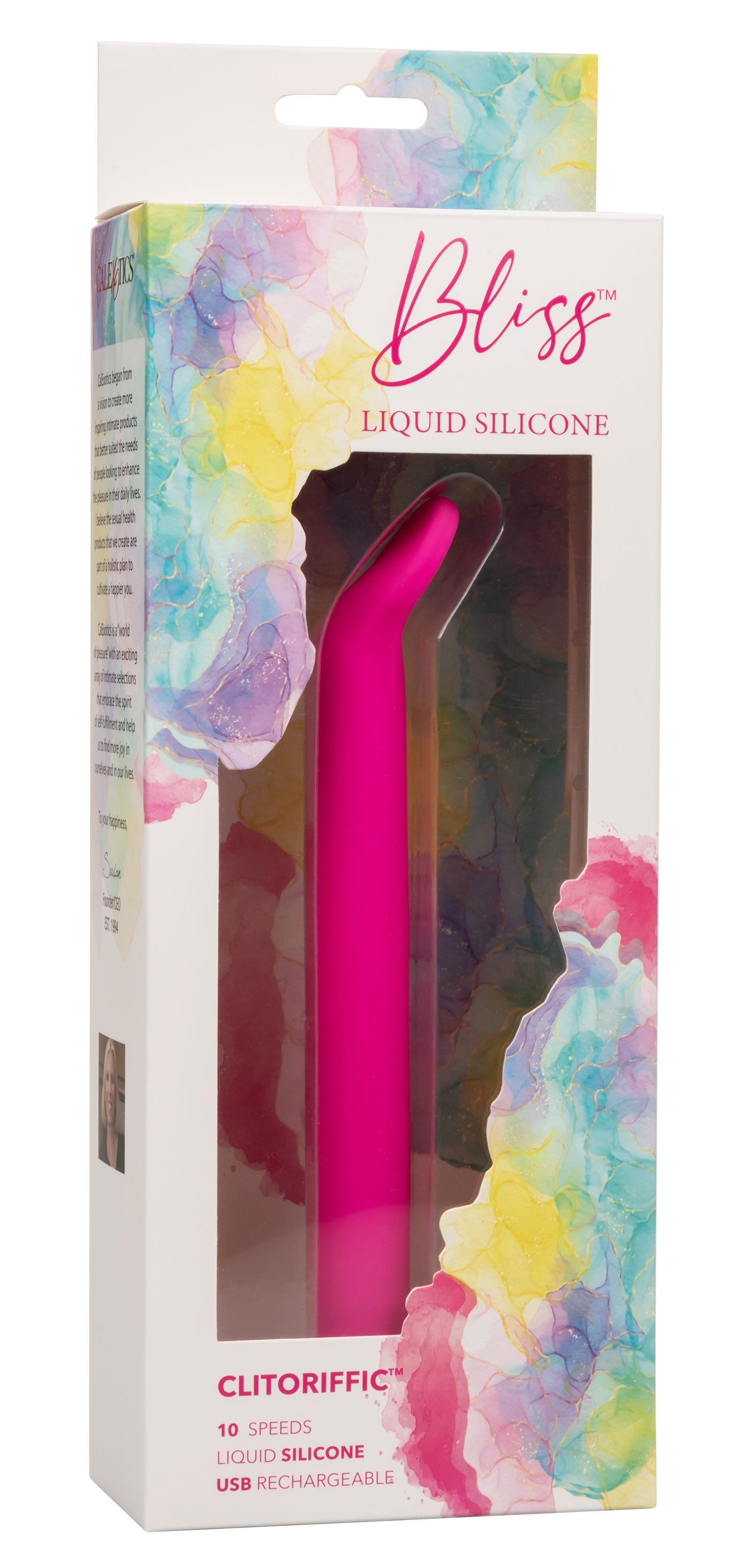 Bliss Liquid Silicone Clitoriffic Pink Flexible Vibrator with 10 Speeds and Rechargeable > Vibrators > Mini Vibrators - Tophatter Daily Deals