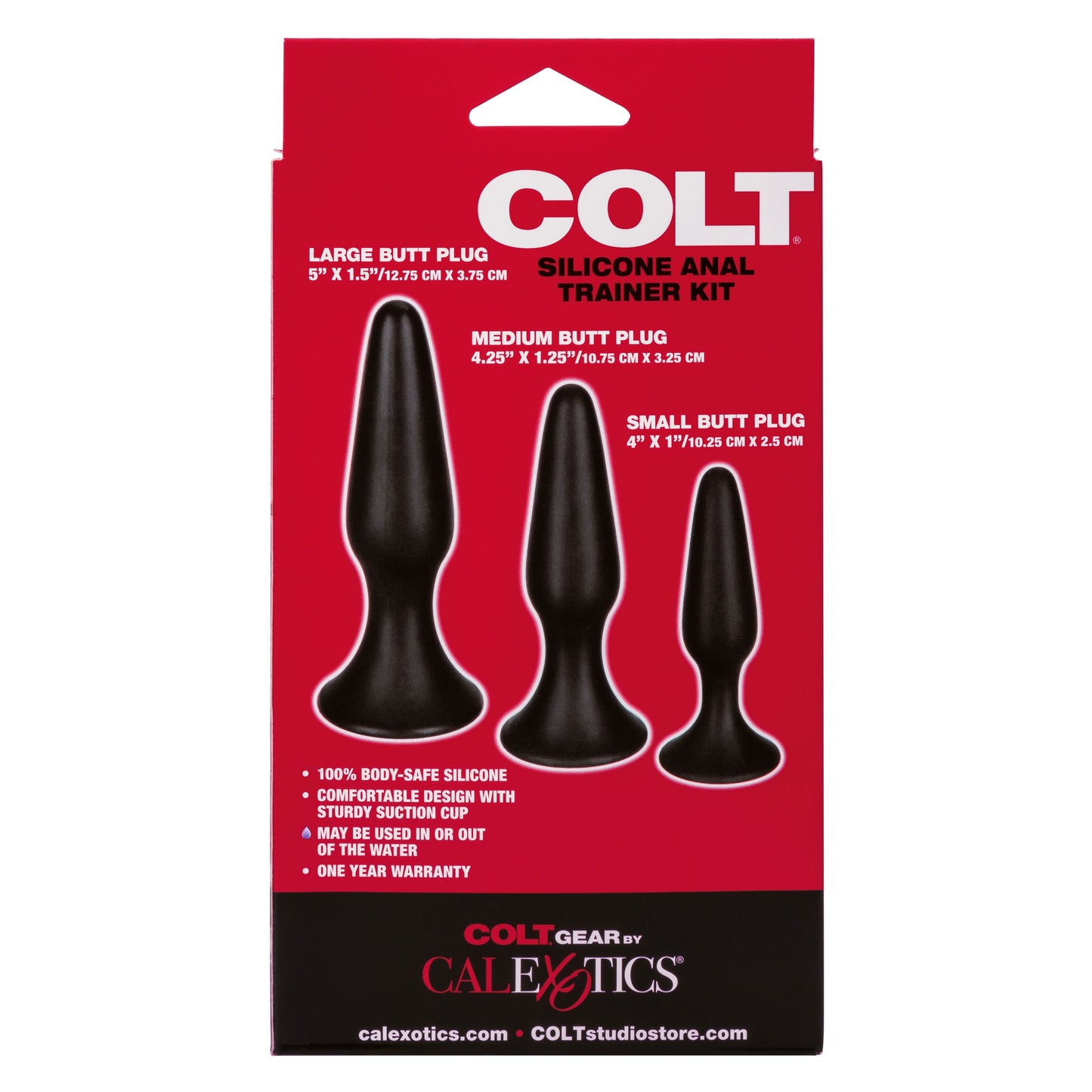 Colt Anal Trainer Kit – Silicone Graduated Anal Plug Set for Beginners > Anal Range > Butt Plug Kits - Tophatter Daily Deals