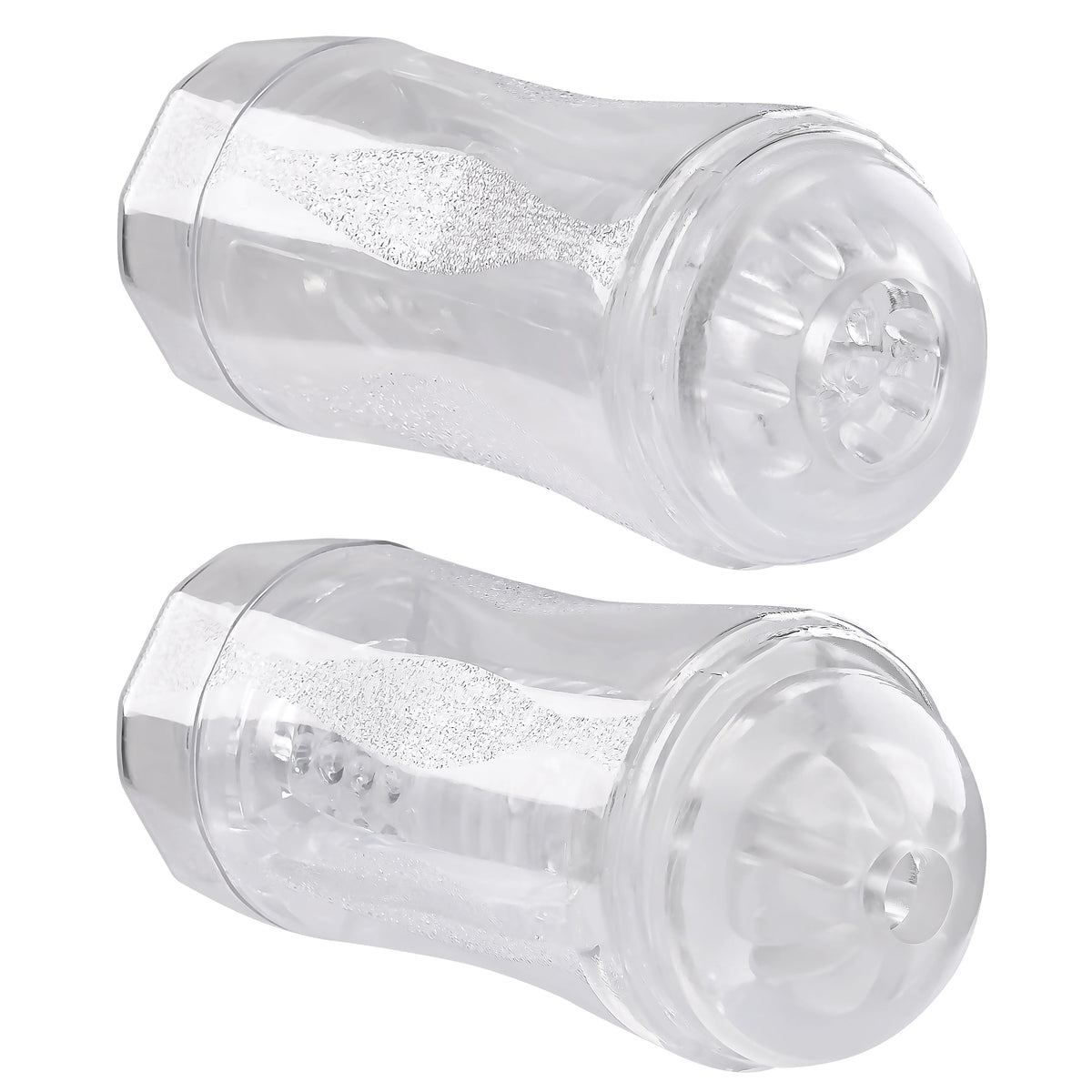 Gender X Double Fantasy – Dual-Ended Transparent Stroker > Sex Toys For Men > Masturbators Cup - Tophatter Daily Deals