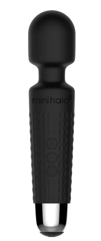 Mini Halo Midnight – Rechargeable Wand Massager with 20 Vibration Patterns > Vibrators > Mini Vibrators - Tophatter Daily Deals