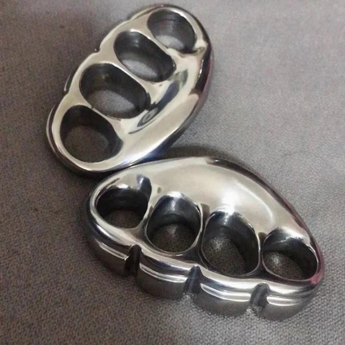GS166 Self-Defense Tiger-Iron Fist 2 PCS BRASSKNUCKLE - Tophatter Daily Deals