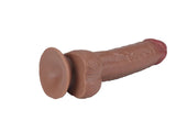 Real Skin 9 Inch Dual Layer Sliding Skin Dildo > Dildos > Realistic Dildos - Tophatter Daily Deals