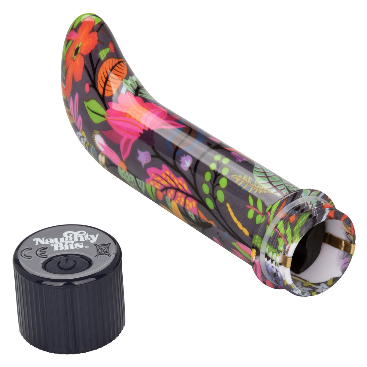 Naughty Bits Lil' Fucker Mini G-Spot Vibrator 4.25 Inch Waterproof with Floral Design > Vibrators > Mini Vibrators - Tophatter Daily Deals