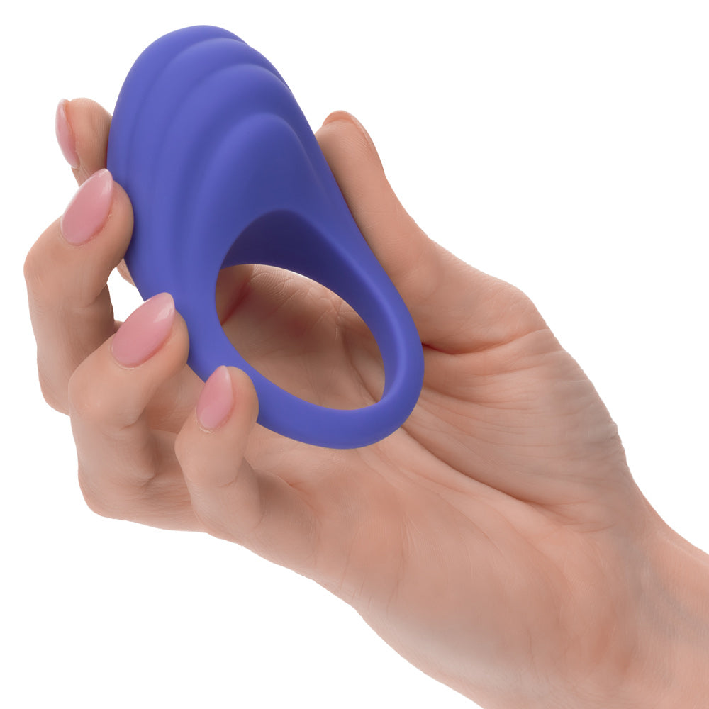 CalExotics Connect Couples Ring Blue Silicone App Controlled Waterproof Size Medium > Sex Toys > Remote Control Toys - Tophatter Daily Deals