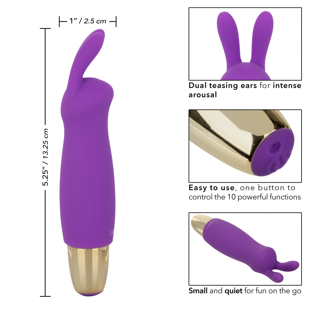 Slay Buzz Me Mini Rabbit Clitoral Massager > Vibrators > Mini Vibrators - Tophatter Daily Deals