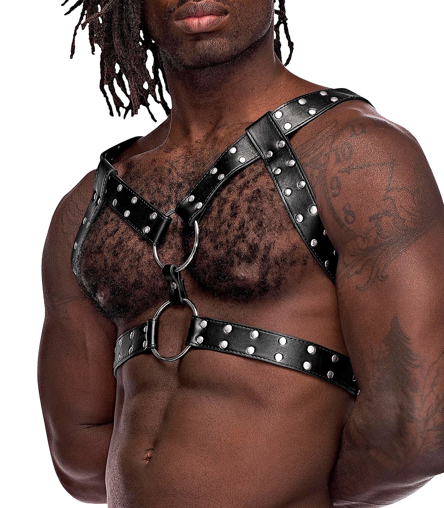 Gemini Leather Harness (Black) – Adjustable Leather Harness > Clothes > Mens Leather - Tophatter Daily Deals