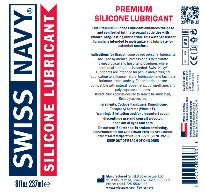 Swiss Navy Silicone Lubricant – Personal Lubricant 473ml > Lube > Silicone - Tophatter Daily Deals