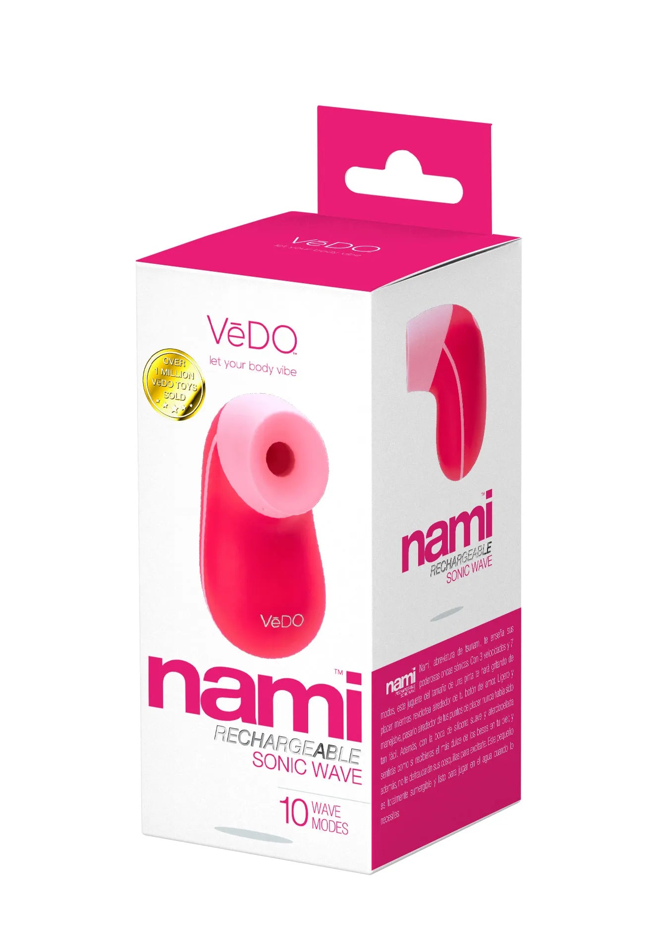 Nami Rechargeable Sonic Vibe – 3 Speeds 7 Patterns Vibrator > Sex Toys For Ladies > Clitoral Vibrators and Stimulators - Tophatter Daily Deals
