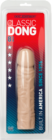 Doc Johnson Classic 8 Inch Dong – Lifelike Textured Silicone Dong > Dildos > Realistic Dildos - Tophatter Daily Deals