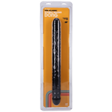 Double Header 18 Inch Veined Dong Black – Large Double-Ended Dong > Dildos > Double Dildos - Tophatter Daily Deals