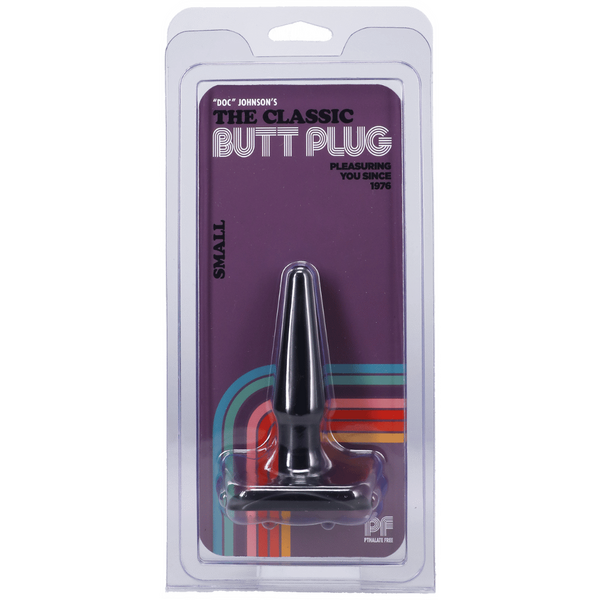 Classic Smooth Butt Plug Small Black > Anal Range > Butt Plugs - Tophatter Daily Deals