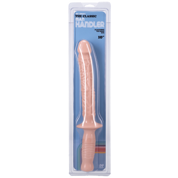 The Manhandler White 10 Inch – Realistic Grip Handle Dildo > Dildos > Large Dildos - Tophatter Daily Deals