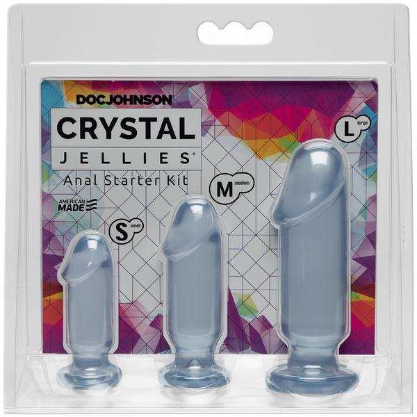 Crystal Jellies Anal Starter Kit – 1 Inch Beginner Butt Plug Set > Anal Range > Butt Plug Kits - Tophatter Daily Deals