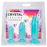 Crystal Jellies Anal Starter Kit (Teal) – 1 Inch Beginner Butt Plug Set > Anal Range > Butt Plug Kits - Tophatter Daily Deals