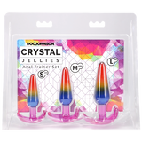 Crystal Jellies Rainbow Anal Trainer Set – Beginner Friendly Anal Plugs > Anal Range > Butt Plug Kits - Tophatter Daily Deals