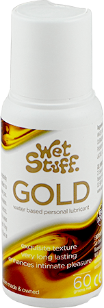 Wet Stuff Gold – Long-Lasting Clear Water-Based Lubricant > Lube > Water Based - Tophatter Daily Deals