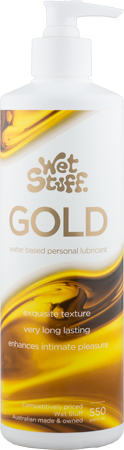Wet Stuff Gold – Long-Lasting Clear Water-Based Lubricant > Lube > Water Based - Tophatter Daily Deals