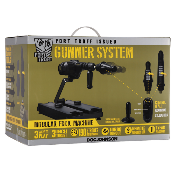 Fort Troff Gunner System – 3-in-1 Modular Vibrating and Rotating Fuck Machine > Sex Toys > Sex Machines - Tophatter Daily Deals