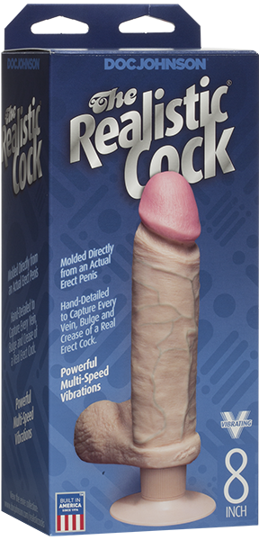 ULTRASKYN Vibrating 8 Inch – Realistic Multi-Speed Vibrator Dildo with Suction Cup Base > Vibrators > Realistic Vibrators - Tophatter Daily Deals