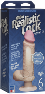 Ultraskyn Realistic Vibrating Cock – 6" or 8" > Vibrators > Realistic Vibrators - Tophatter Daily Deals