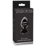 Taboom Butt Plug With Diamond Jewel Small – Lightweight Aluminium Butt Plug > Anal Range > Jewel Butt Plugs - Tophatter Daily Deals