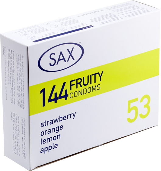 Sax Fruity Condoms 144 Pack – Bulk Condoms > Essentials > Condoms - Tophatter Daily Deals