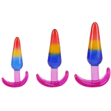 Crystal Jellies Rainbow Anal Trainer Set – Beginner Friendly Anal Plugs > Anal Range > Butt Plug Kits - Tophatter Daily Deals