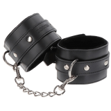 Taboom Wrist Cuffs – Adjustable Vegan Leather Bondage Wrist Cuffs with Velvet Lining > Bondage Gear > Restraints - Tophatter Daily Deals