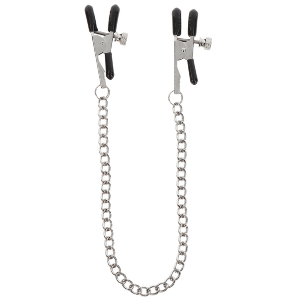 Taboom Adjustable Clamps with Chain – Adjustable Nipple Clamps > Sex Toys > Nipple Clamps - Tophatter Daily Deals