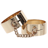 Slave Wrist Cuffs (Gold) > Bondage Gear > Handcuffs - Tophatter Daily Deals