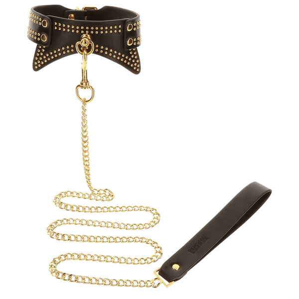 Taboom Studded Collar and Leash Set – Vegan Bondage Accessories > Bondage Gear > Collars & Leashes - Tophatter Daily Deals