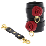 Taboom Wild Roses Wrist Cuffs – Premium Faux Leather BDSM Wrist Restraints > Bondage Gear > Restraints - Tophatter Daily Deals