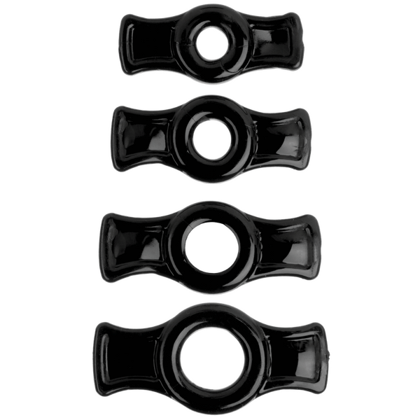 Titanmen Cock Ring Set (Black) – Stretchable Cock Rings Set > Cock Ring > Sets - Tophatter Daily Deals