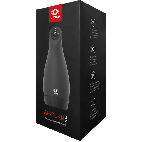 Airturn 3 – Suction Masturbator with 3 Suction Patterns and 6 Vibration Patterns > Sex Toys For Men > Masturbators > Vibrating - Tophatter Daily Deals