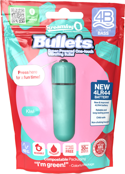 Bullets 4B Low Pitch Bass (Kiwi) > Vibrators > Mini Vibrators - Tophatter Daily Deals