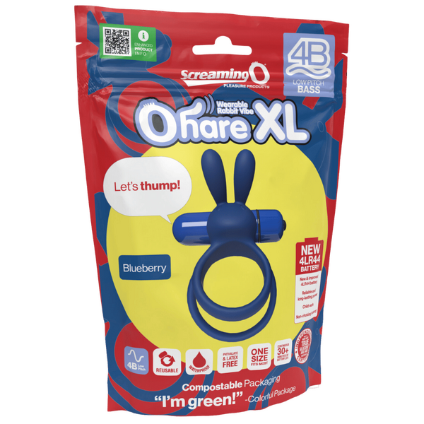 Ohare XL 4B – Deep-Rumbling Bass Vibrator with Rabbit Ears and Stretchy Ring > Vibrators > Finger Vibrators - Tophatter Daily Deals