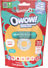 Owow 4B Low Pitch Bass (Kiwi) > Cock Ring > Vibrating - Tophatter Daily Deals