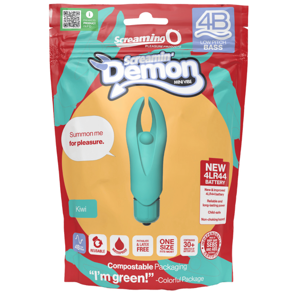 Demon 4B Low Pitch Bass – Deep-Rumbling 5-Speed Vibrator with Silicone Horns > Vibrators > Mini Vibrators - Tophatter Daily Deals