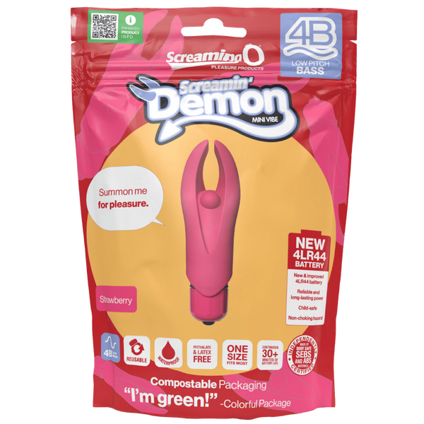 Demon 4B Low Pitch Bass – Deep-Rumbling 5-Speed Vibrator with Silicone Horns > Vibrators > Mini Vibrators - Tophatter Daily Deals