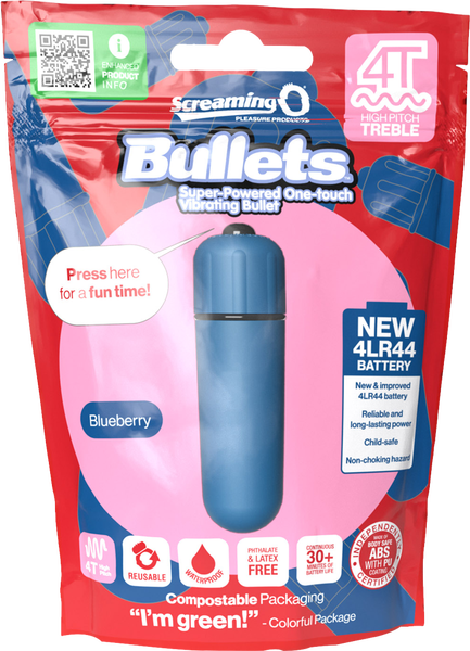 Bullets 4T High Pitch Treble (Blueberry) > Vibrators > Mini Vibrators - Tophatter Daily Deals